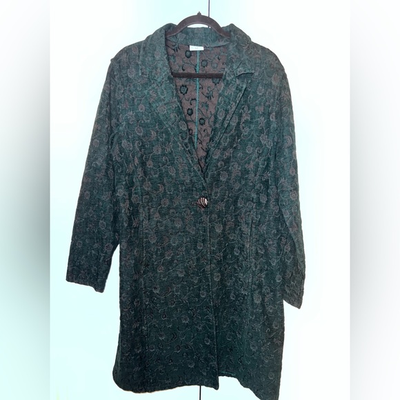 C.M.C Jackets & Blazers - C.M.C Floral Tapestry Duster